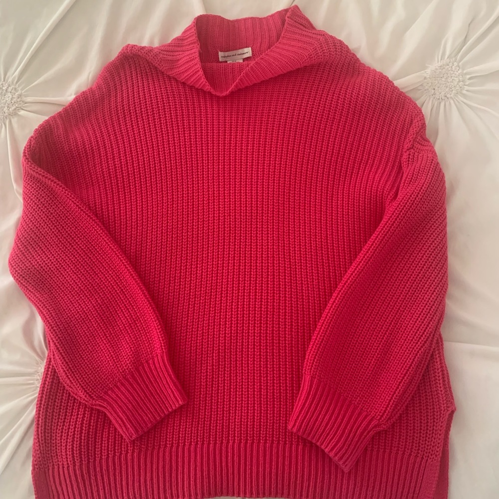 hot pink sweater